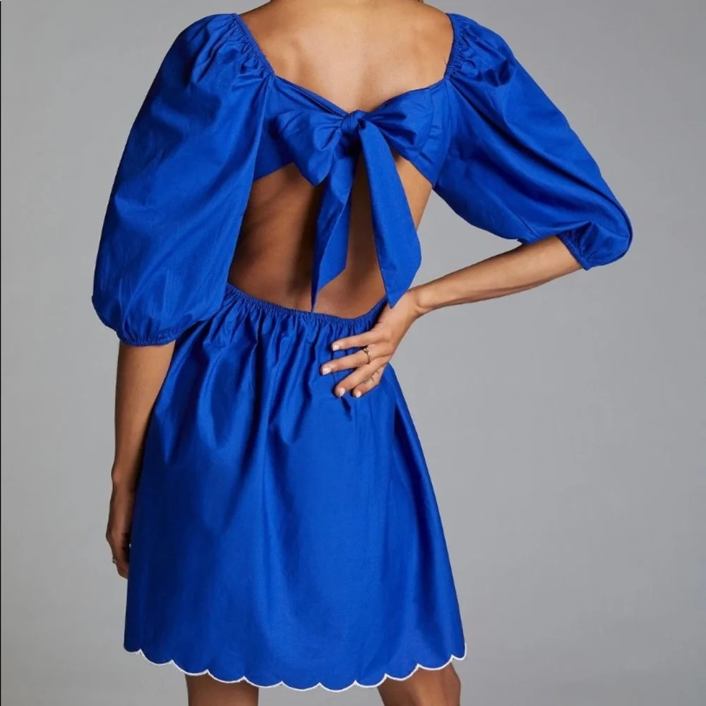 Anthropologie Scalloped Mini Dress - Picture 5 of 10